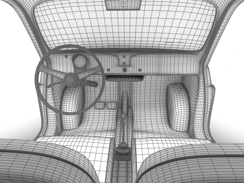 Fiat 500 1959 HQ 3D Model
