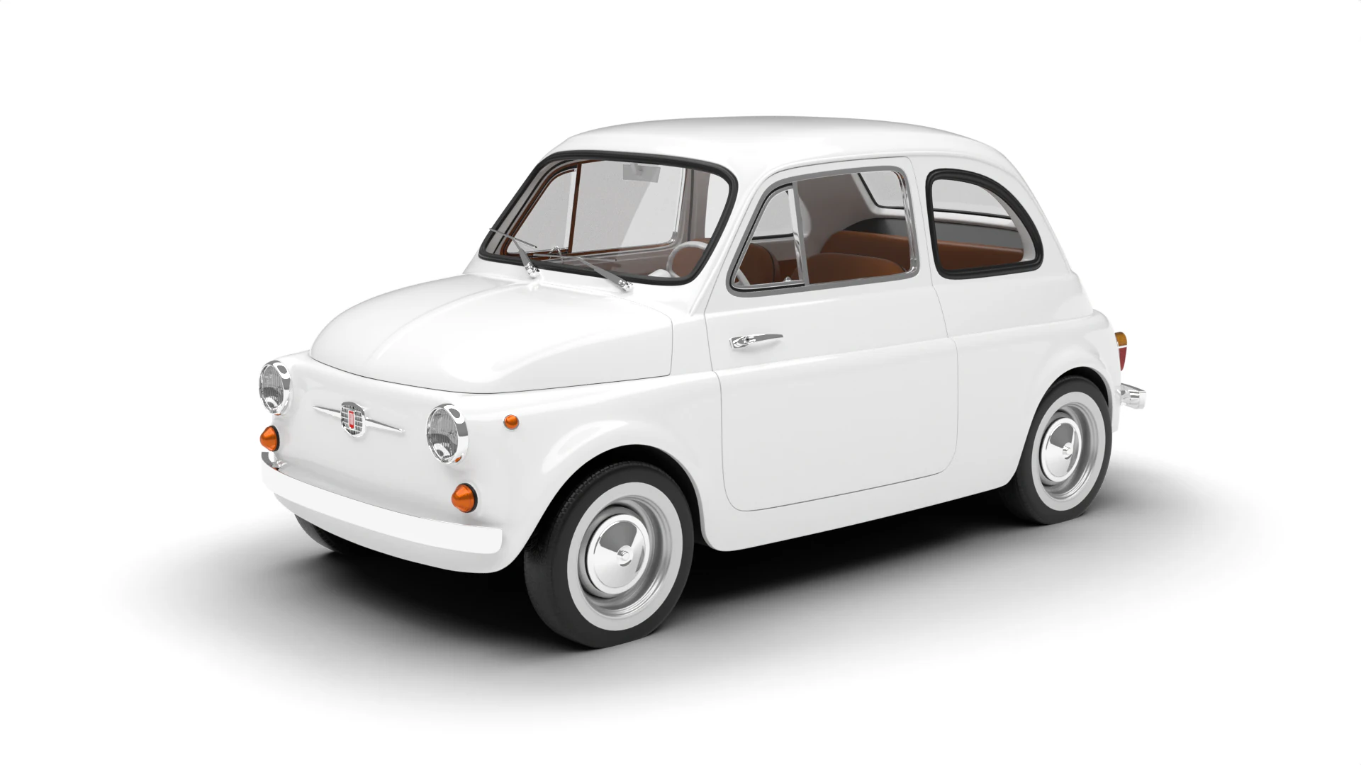 Fiat 500 1959 HQ 3D Model .c4d .max .obj .3ds .fbx .stl .blend 