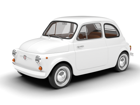 Fiat 500 1959 HQ 3D Модель