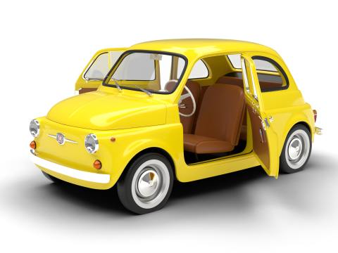Fiat 500 1959 HQ 3D Модель