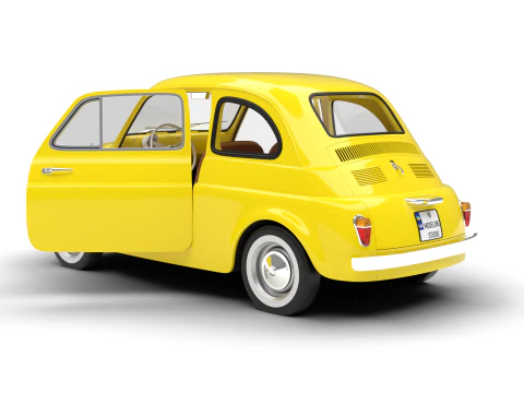 Fiat 500 1959 HQ 3D Model