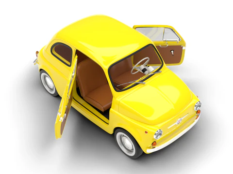 Fiat 500 1959 HQ 3D Model