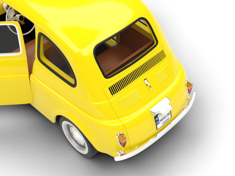 Fiat 500 1959 HQ Modelo 3D