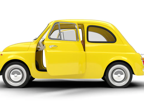 Fiat 500 1959 HQ 3D Model