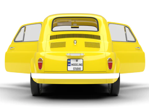 Fiat 500 1959 HQ 3D Model