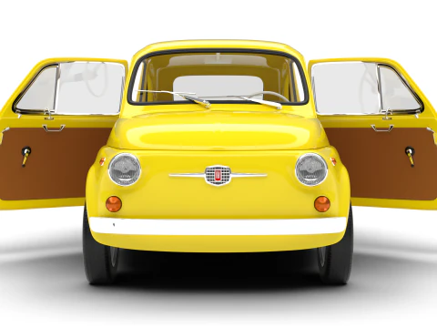 Fiat 500 1959 HQ 3D Model