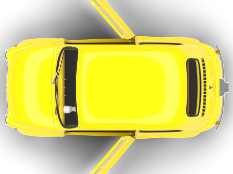 Fiat 500 1959 HQ Modelo 3D