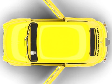 Fiat 500 1959 HQ 3D Model