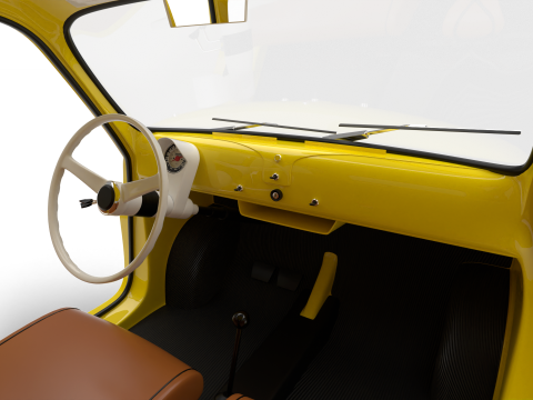 Fiat 500 1959 HQ Modelo 3D