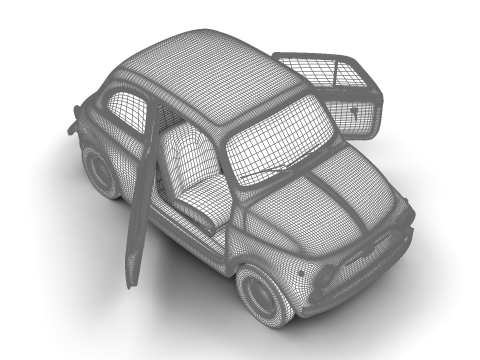 Fiat 500 1959 HQ Modelo 3D