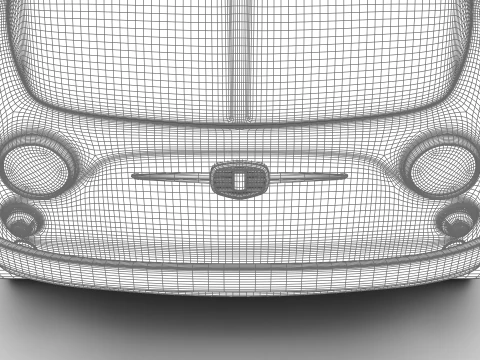 Fiat 500 1959 HQ 3D Model