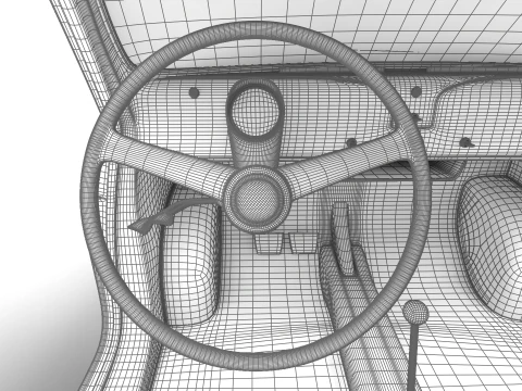 Fiat 500 1959 HQ 3D Model