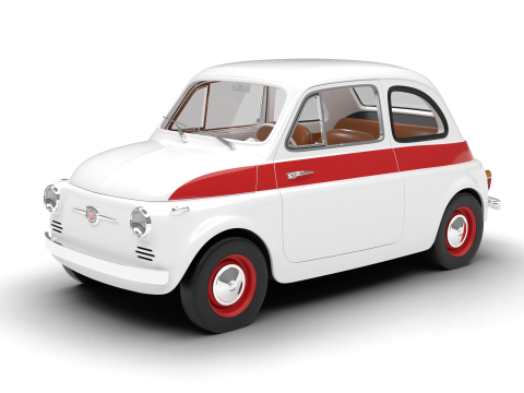 Fiat 500 N Sport 1959 3D Модель