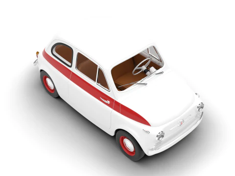 Fiat 500 N Sport 1959 3D Model
