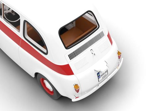 Fiat 500 N Sport 1959 3Dモデル