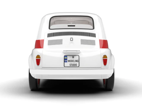 Fiat 500 N Sport 1959 3D Model