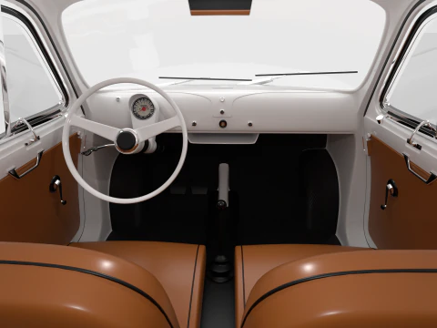 Fiat 500 N Sport 1959 3D Model