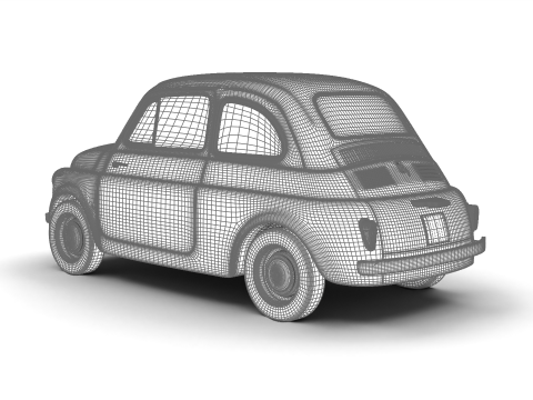 Fiat 500 N Sport 1959 3Dモデル