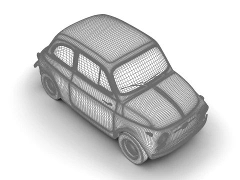 Fiat 500 N Sport 1959 3D Model
