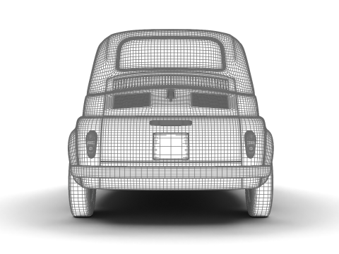 Fiat 500 N Sport 1959 3Dモデル