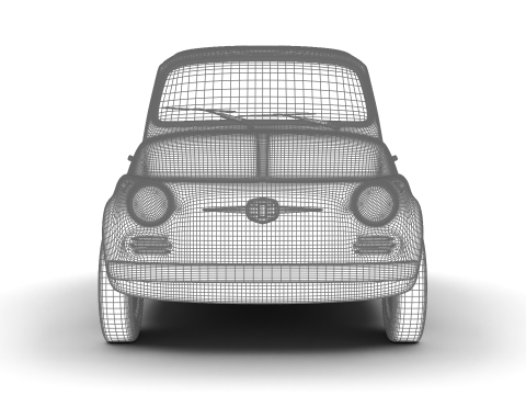 Fiat 500 N Sport 1959 3Dモデル