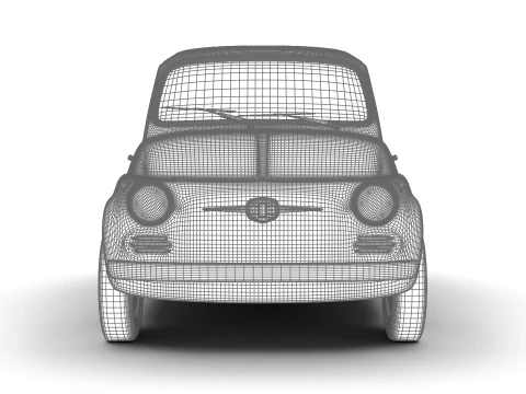 Fiat 500 N Sport 1959 3D Model