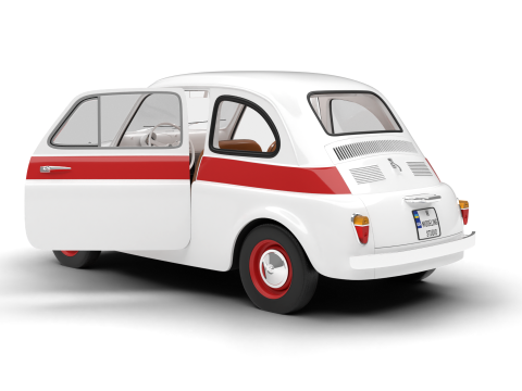 Fiat 500 N Sport 1959 HQ 3Dモデル