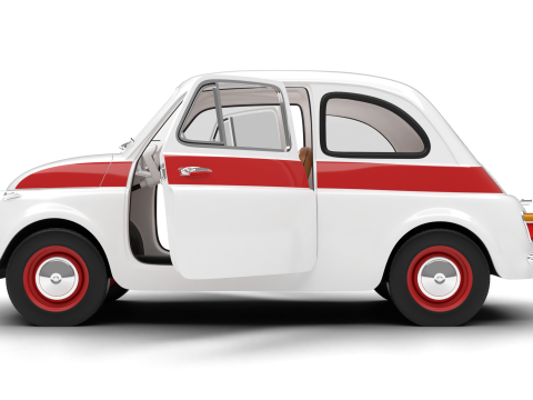 Fiat 500 N Sport 1959 HQ 3Dモデル