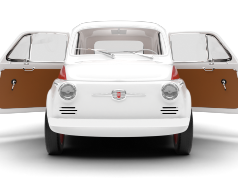 Fiat 500 N Sport 1959 HQ 3Dモデル