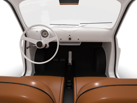 Fiat 500 N Sport 1959 HQ 3Dモデル