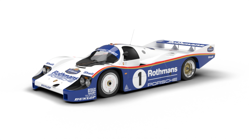 Porsche 956 Group C 1982 Rothmans Racing 3D Модель .c4d .max .obj .3ds .fbx .stl .blend