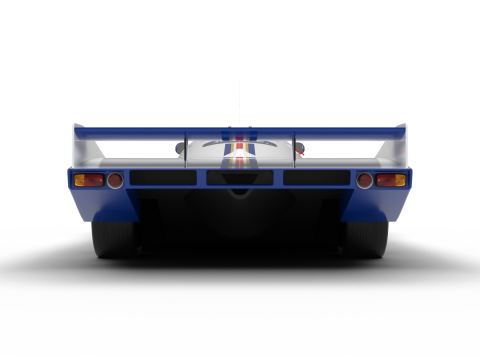 Porsche 956 Group C 1982 Rothmans Racing 3D Модель