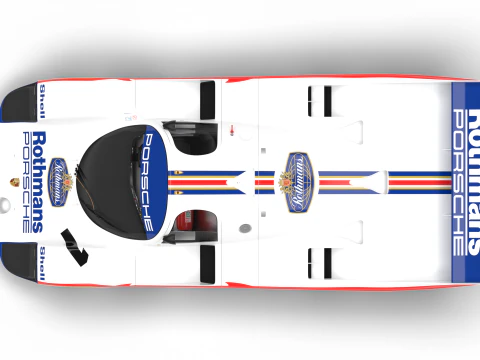 Porsche 956 Group C 1982 Rothmans Racing 3D Model