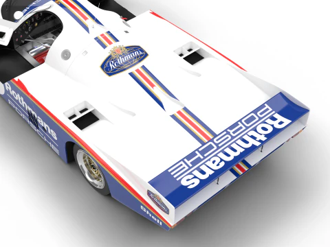 Porsche 956 Grupo C 1982 Rothmans Racing HQ Modelo 3D