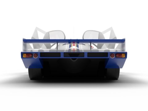 Porsche 956 Group C 1982 Rothmans Racing HQ 3D 模型