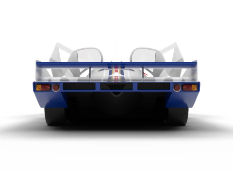 Porsche 956 Grupo C 1982 Rothmans Racing HQ Modelo 3D
