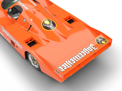 Porsche 956 Grupo C Brun Motorsport 1982 Jagermeister Racing Modelo 3D