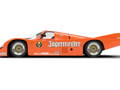 Porsche 956 Grupo C Brun Motorsport 1982 Jagermeister Racing Modelo 3D