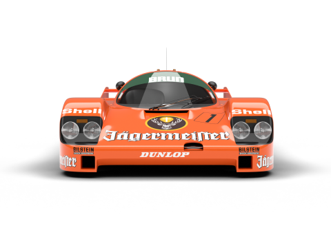 Porsche 956 Group C Brun Motorsport 1982 Jagermeister Racing Modello 3D