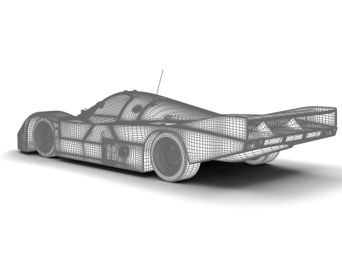 Porsche 956 Group C Brun Motorsport 1982 Jagermeister Racing Modello 3D