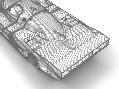Porsche 956 Grupo C Brun Motorsport 1982 Jagermeister Racing Modelo 3D