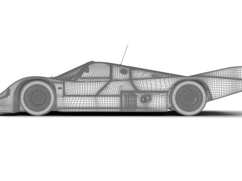 Porsche 956 Group C Brun Motorsport 1982 Jagermeister Racing Modello 3D