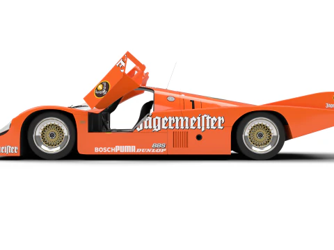 ポルシェ 956 グループ C ブラン モータースポーツ 1982 イェーガーマイスター レーシング HQ 3Dモデル