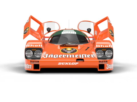 ポルシェ 956 グループ C ブラン モータースポーツ 1982 イェーガーマイスター レーシング HQ 3Dモデル