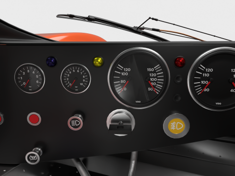 Porsche 956 Group C Brun Motorsport 1982 Jagermeister Racing HQ 3D 模型