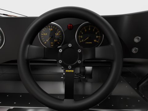 Porsche 956 Group C Brun Motorsport 1982 Jagermeister Racing HQ 3D 模型