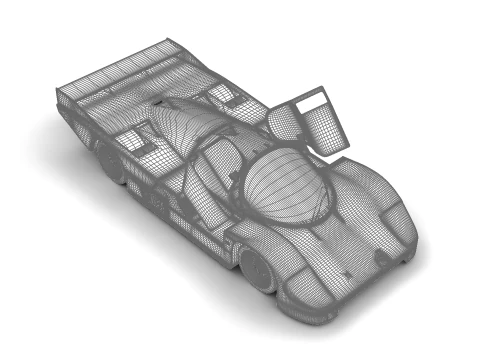 ポルシェ 956 グループ C ブラン モータースポーツ 1982 イェーガーマイスター レーシング HQ 3Dモデル