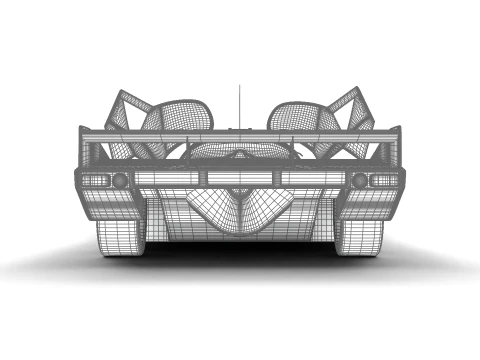 ポルシェ 956 グループ C ブラン モータースポーツ 1982 イェーガーマイスター レーシング HQ 3Dモデル