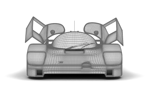 Porsche 956 Group C Brun Motorsport 1982 Jagermeister Racing HQ 3D 模型