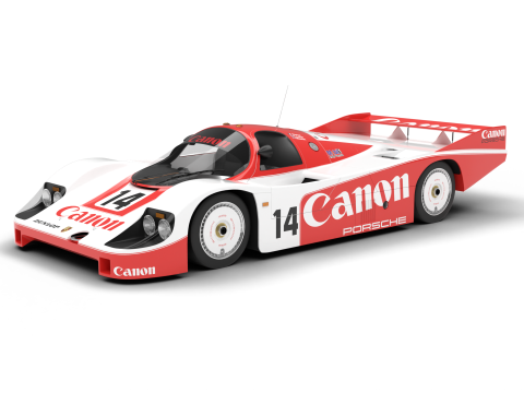 Porsche 956 Group C 1982 Canon Racing Modelo 3D
